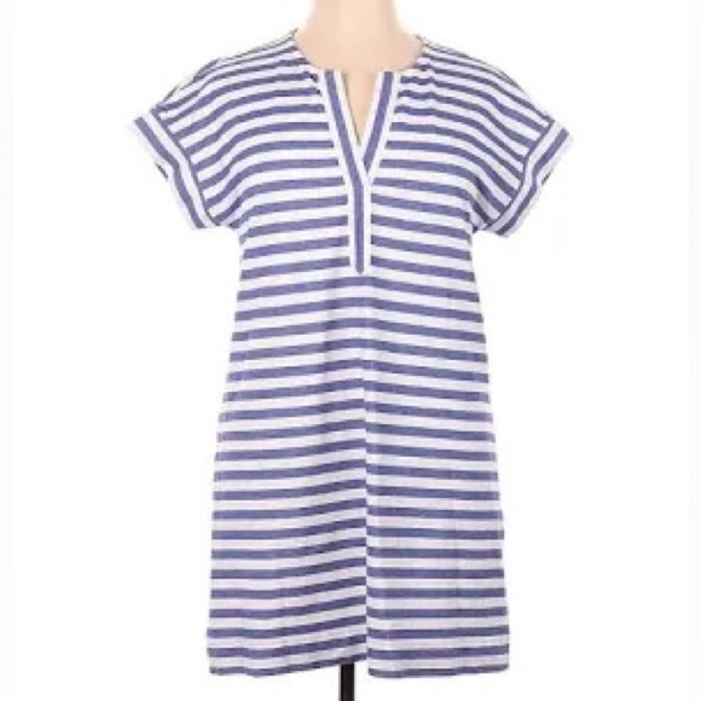 Vineyard Vines Blue And White Striped Dress